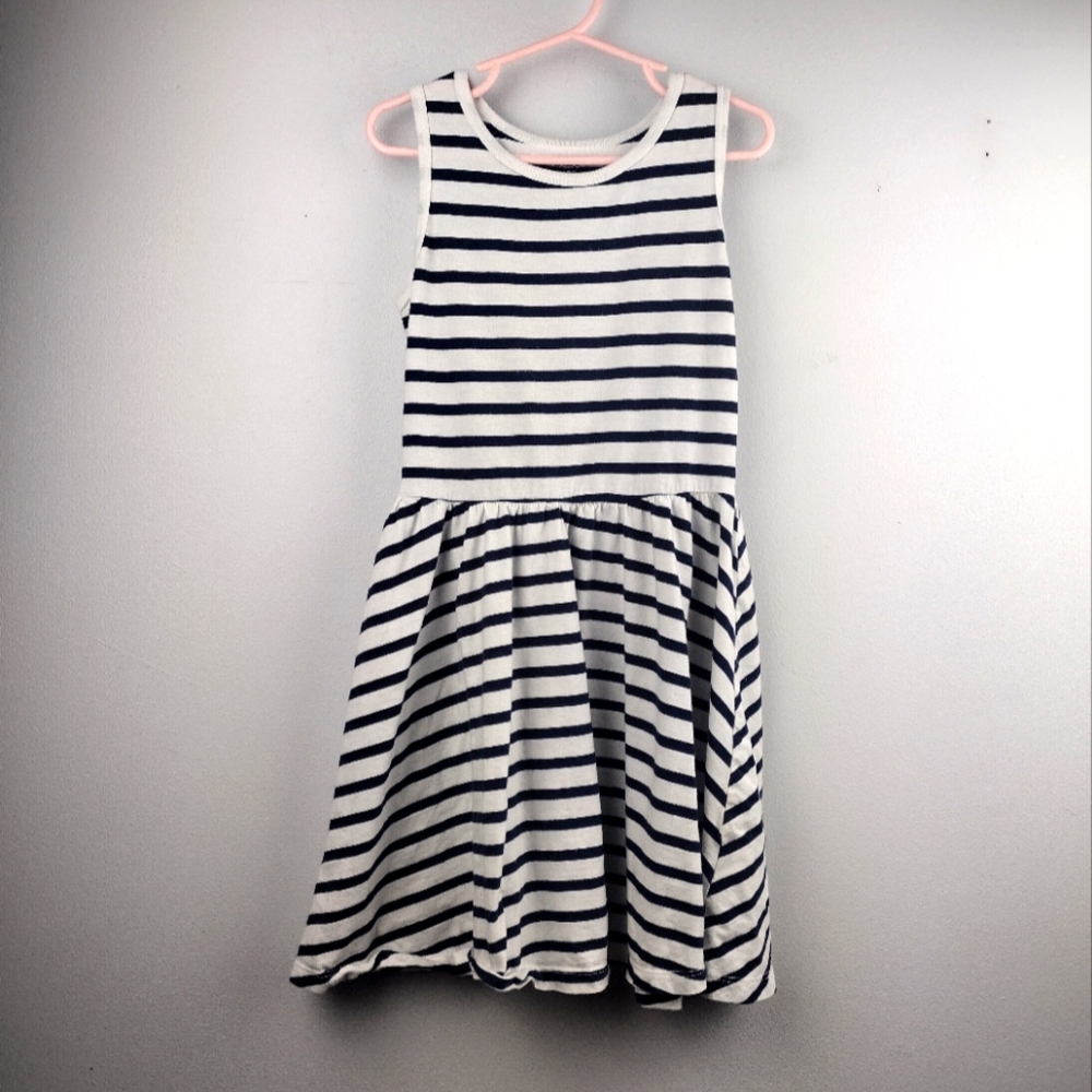 Carter's Black and White Sleeveless A-Line Sundress